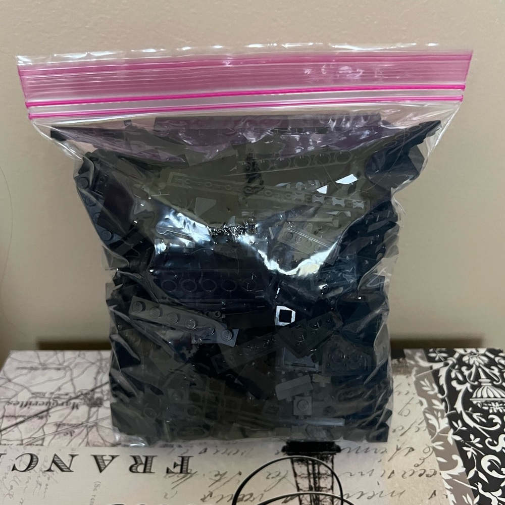 LEGO Small Black Accessories , Spare Parts And Small Brick Pieces. 1 Lbs